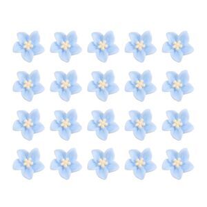 20 Pcs Mini Flower Cute Hair Clips Hair Accessories for Birthday Party Blue